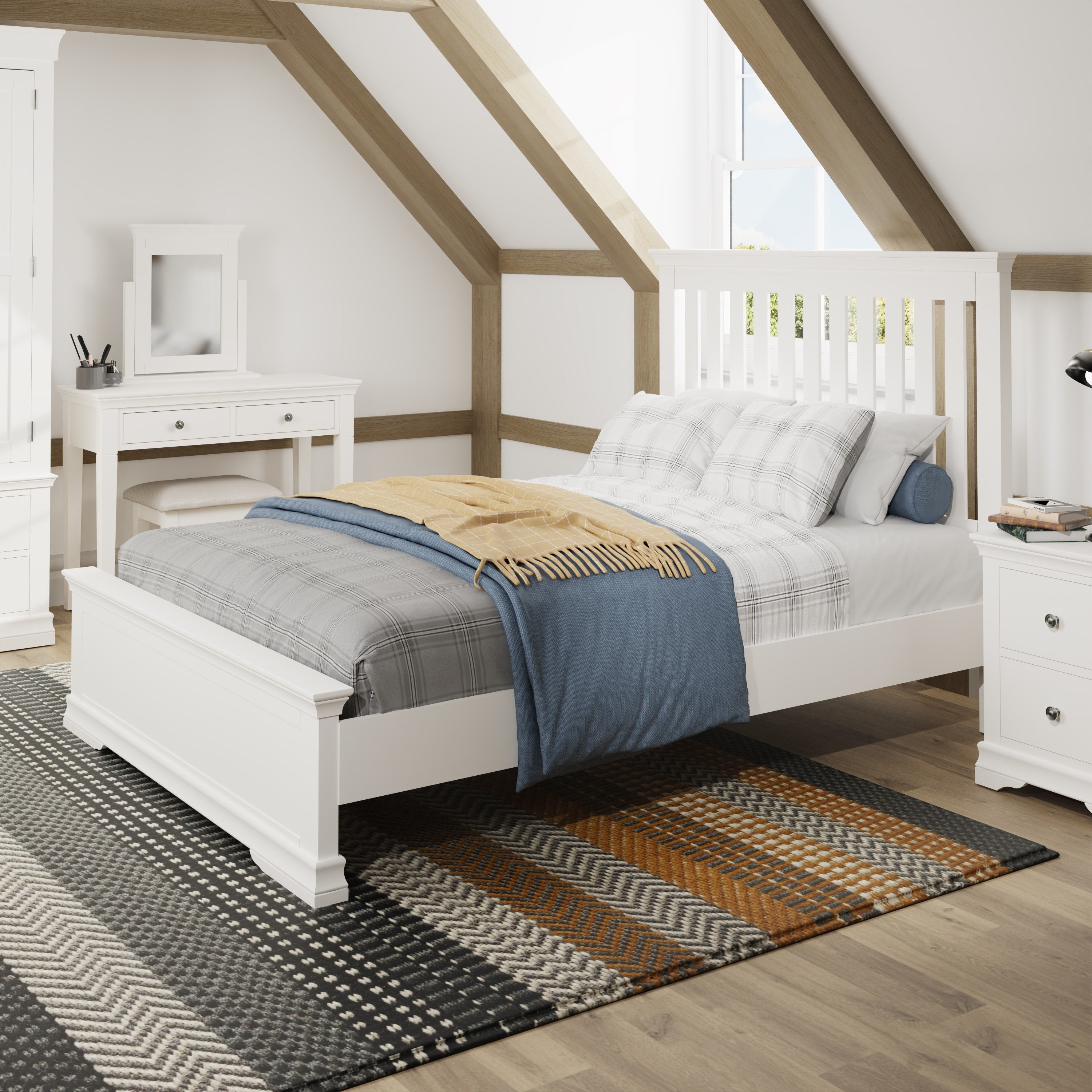 Eden Bed - White - BedHut