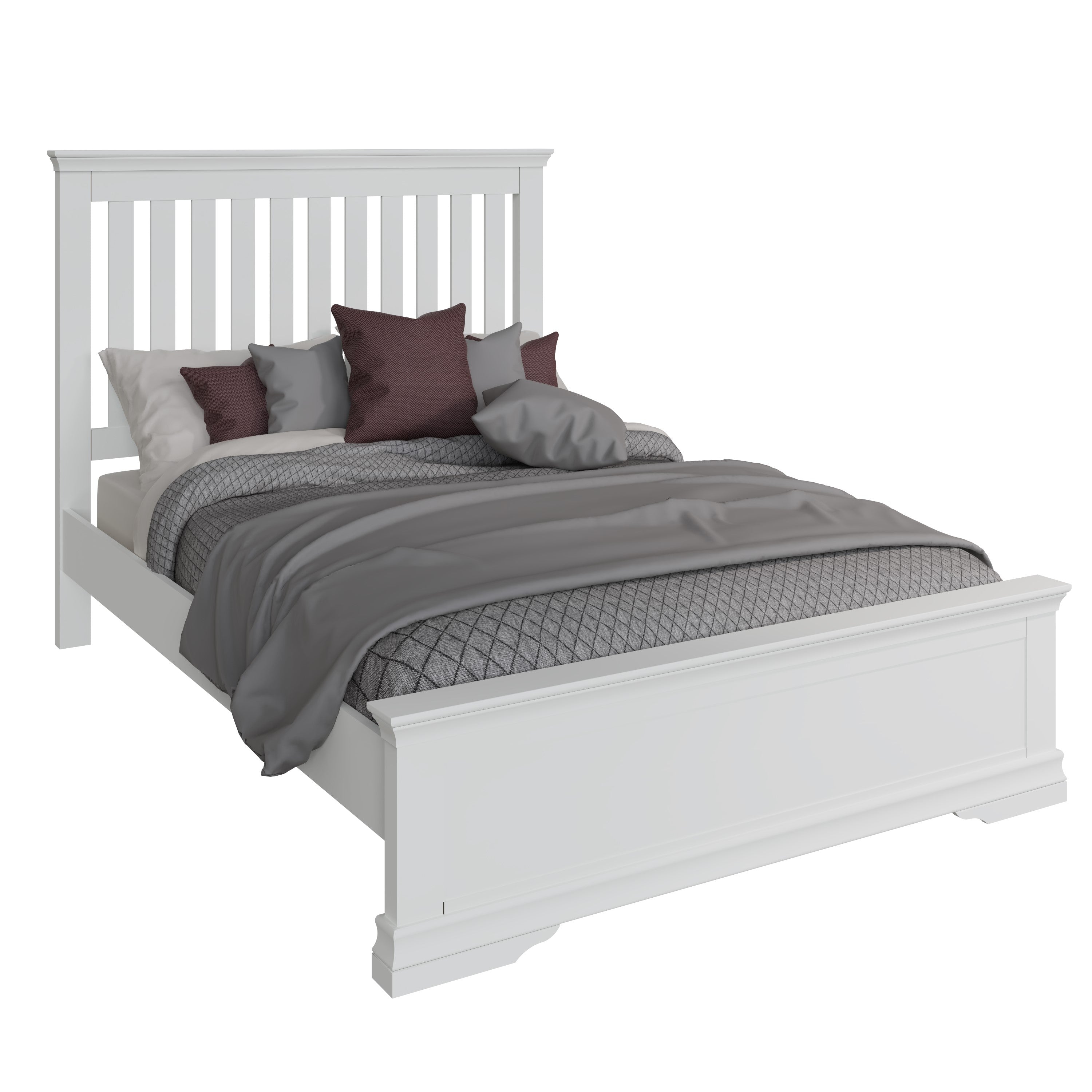 Eden Bed - White - BedHut