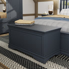 Eden Blanket Box - Midnight Grey - BedHut