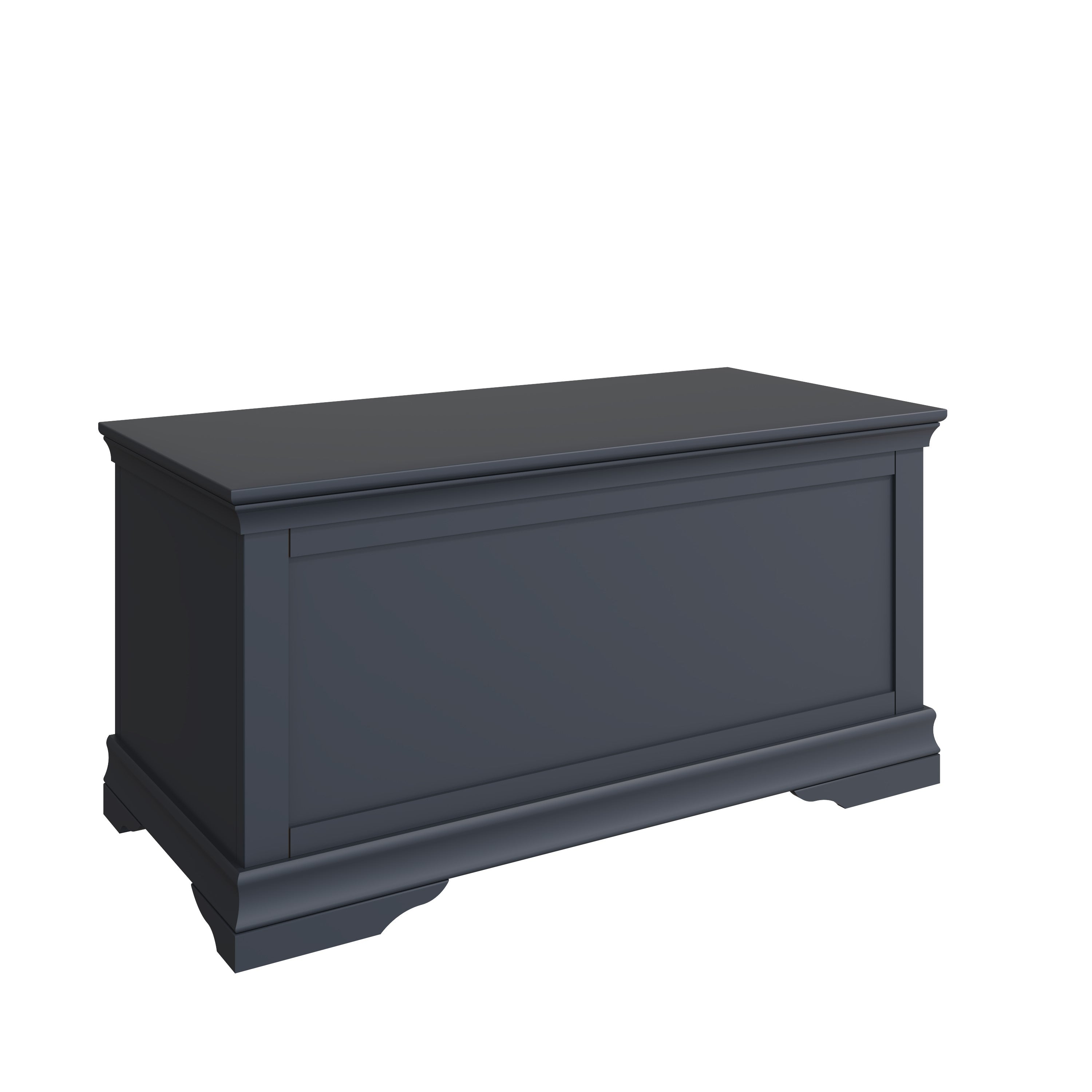 Eden Blanket Box - Midnight Grey - BedHut