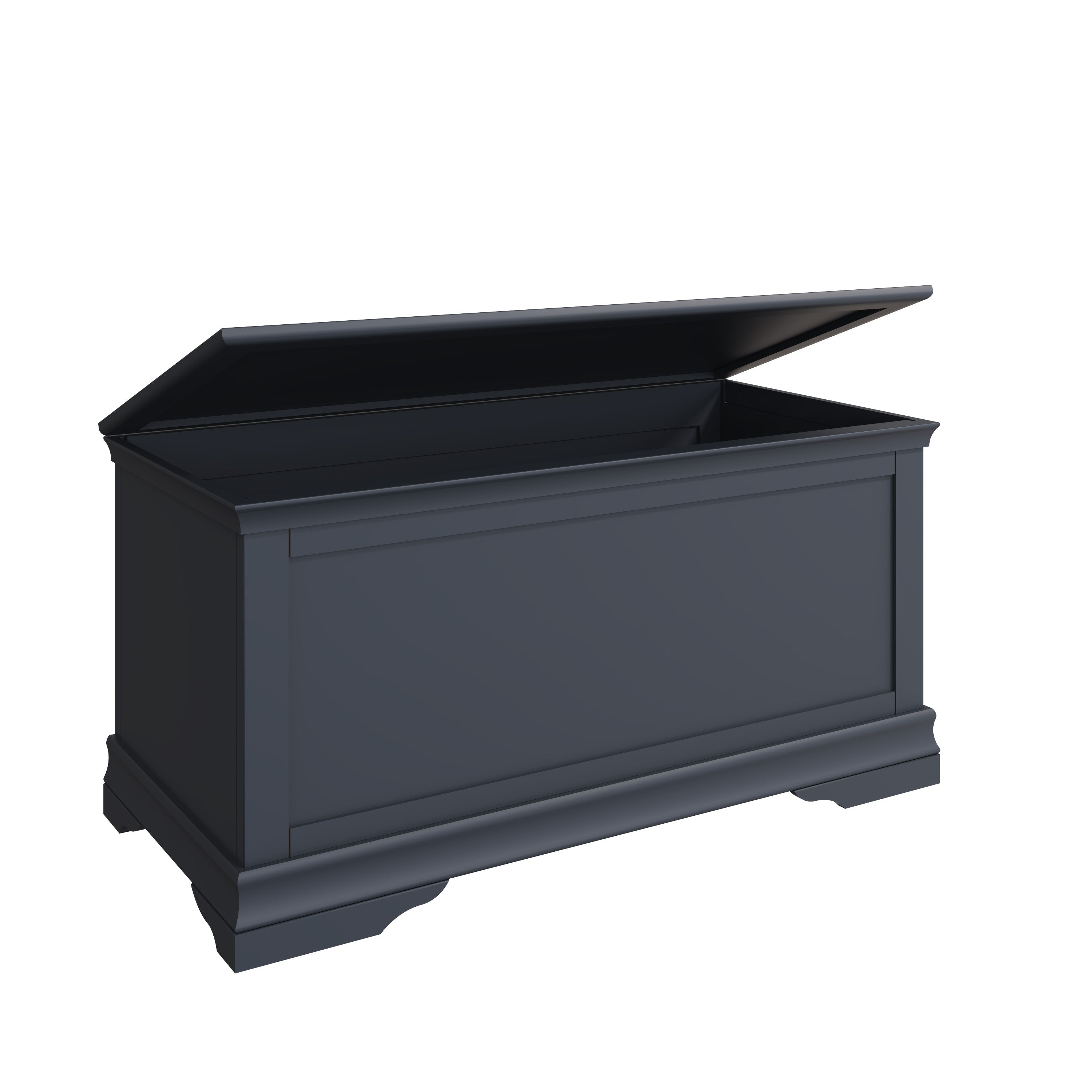Eden Blanket Box - Midnight Grey - BedHut