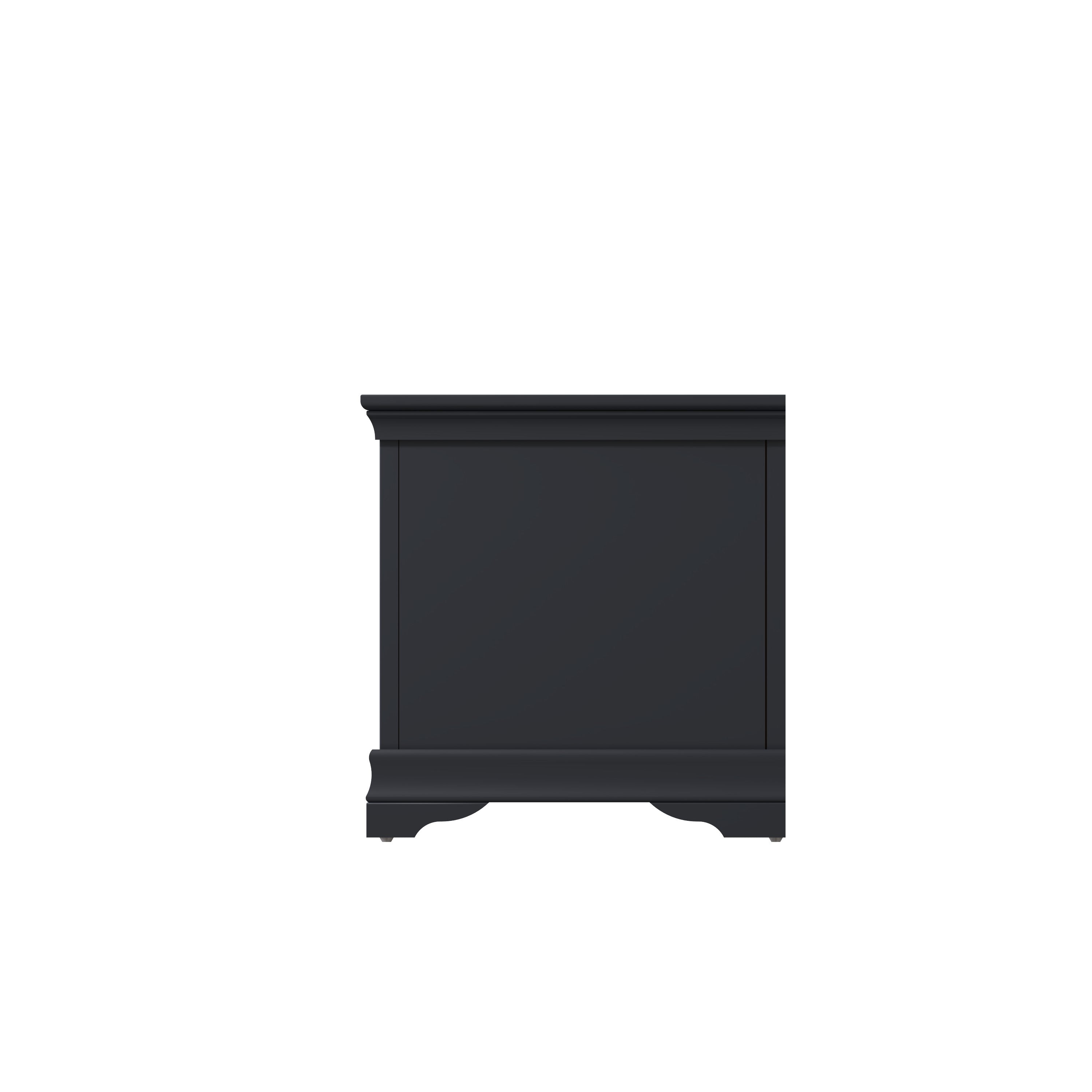 Eden Blanket Box - Midnight Grey - BedHut
