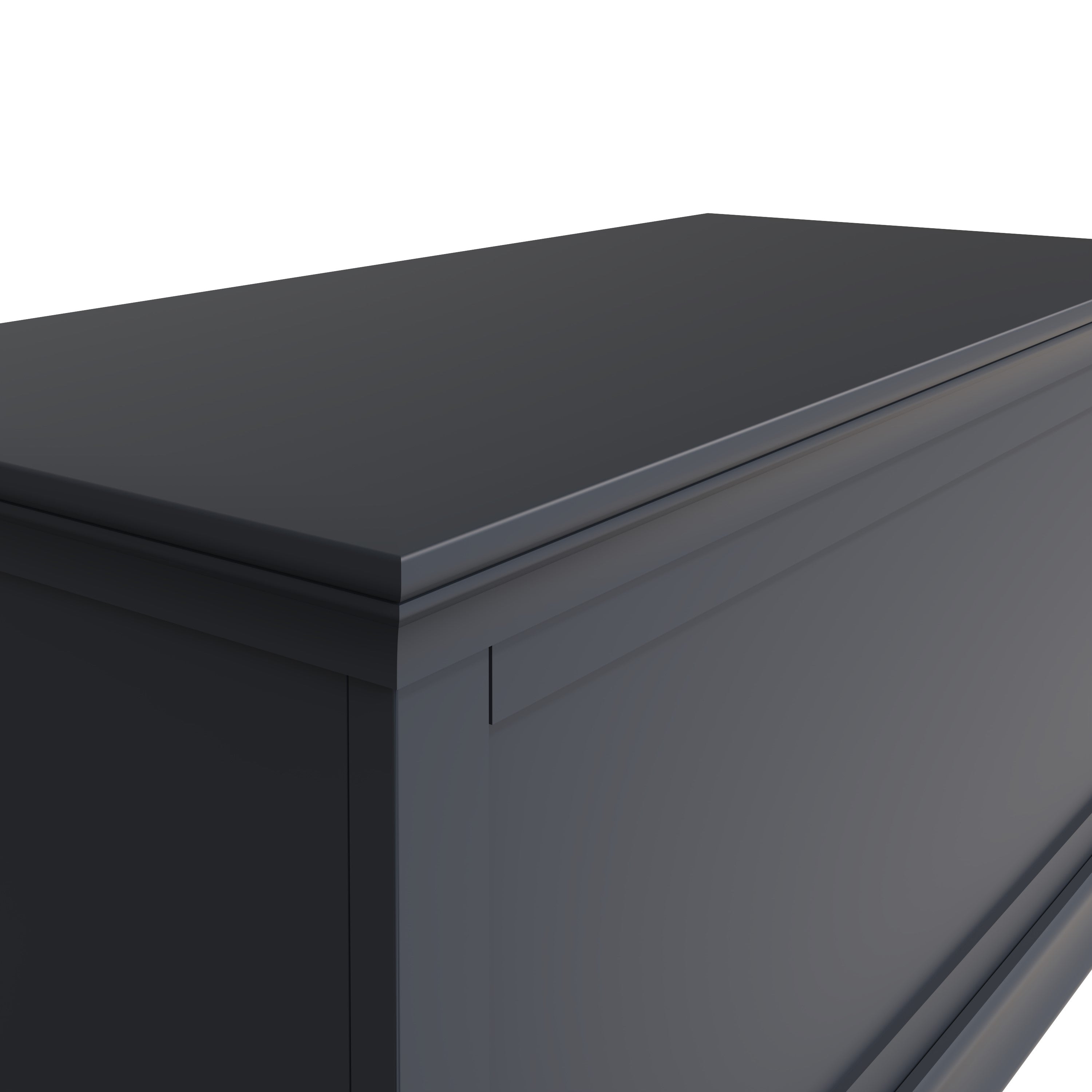 Eden Blanket Box - Midnight Grey - BedHut