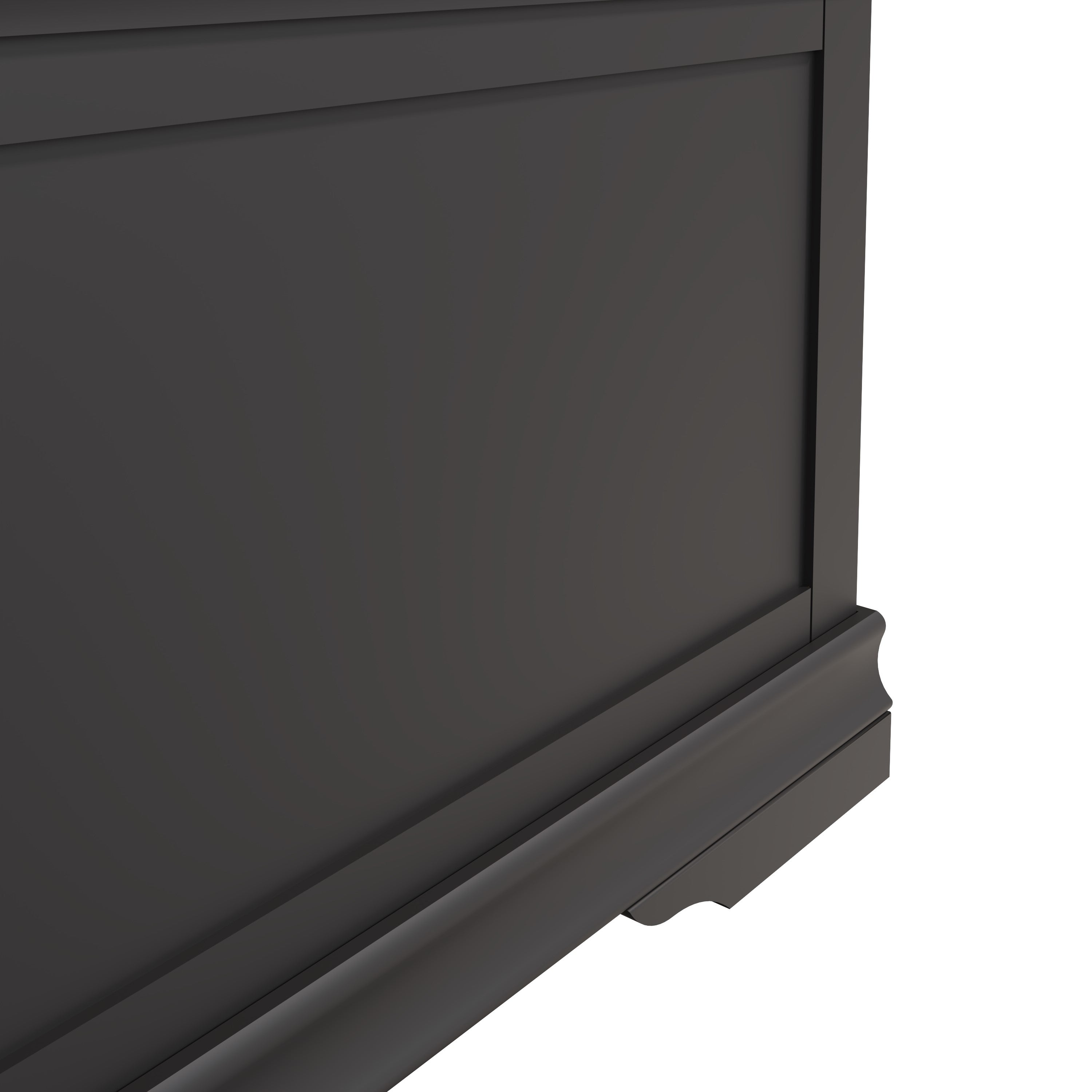 Eden Blanket Box - Midnight Grey - BedHut