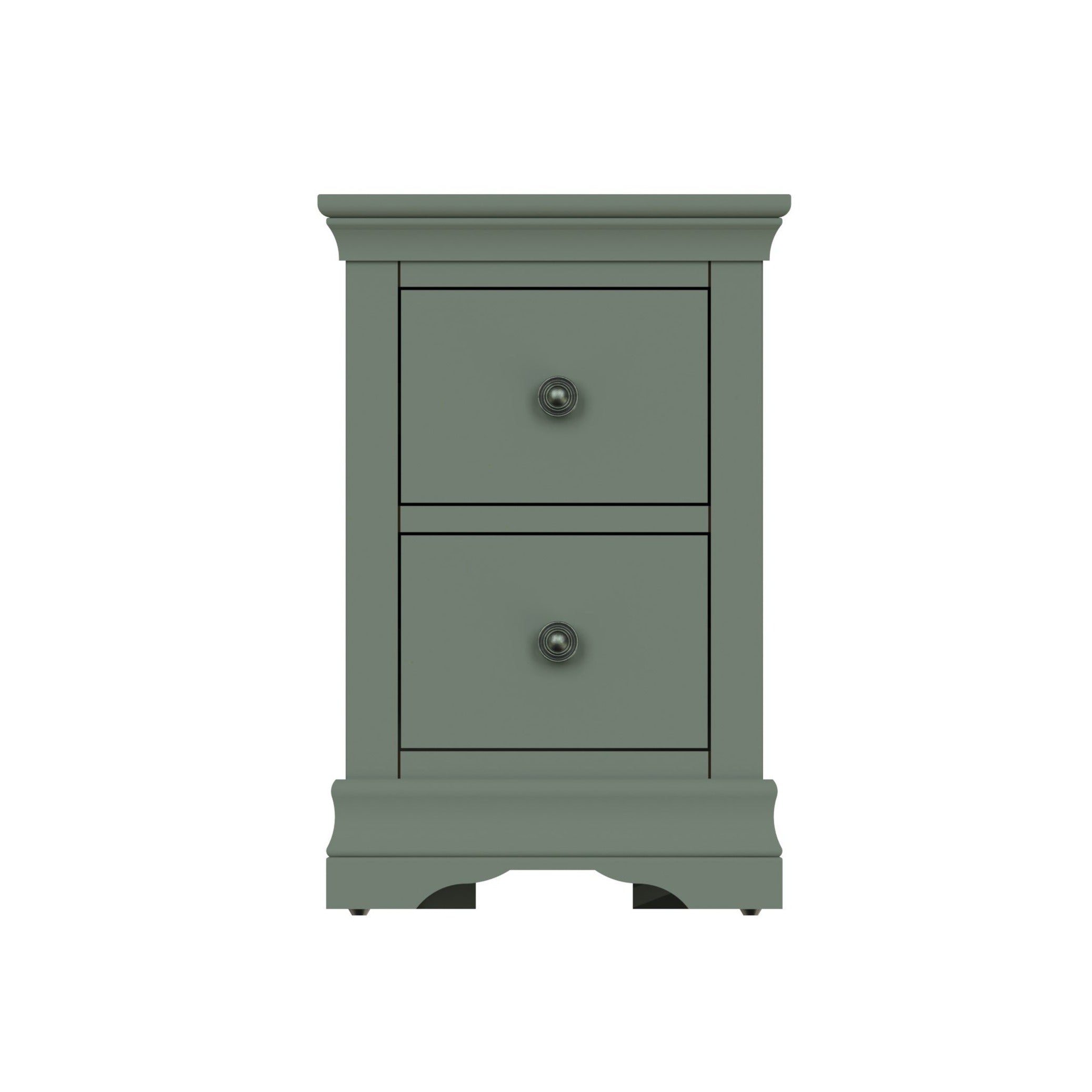 Eden 2 Drawer Bedside Cabinet - Cactus Green - BedHut