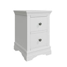 Eden 2 Drawer Bedside Cabinet - White - BedHut