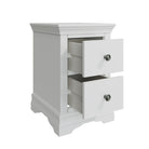 Eden 2 Drawer Bedside Cabinet - White - BedHut