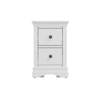 Eden 2 Drawer Bedside Cabinet - White - BedHut