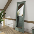 Eden Cheval Mirror - Cactus Green - BedHut