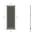 Eden Cheval Mirror - Cactus Green - BedHut