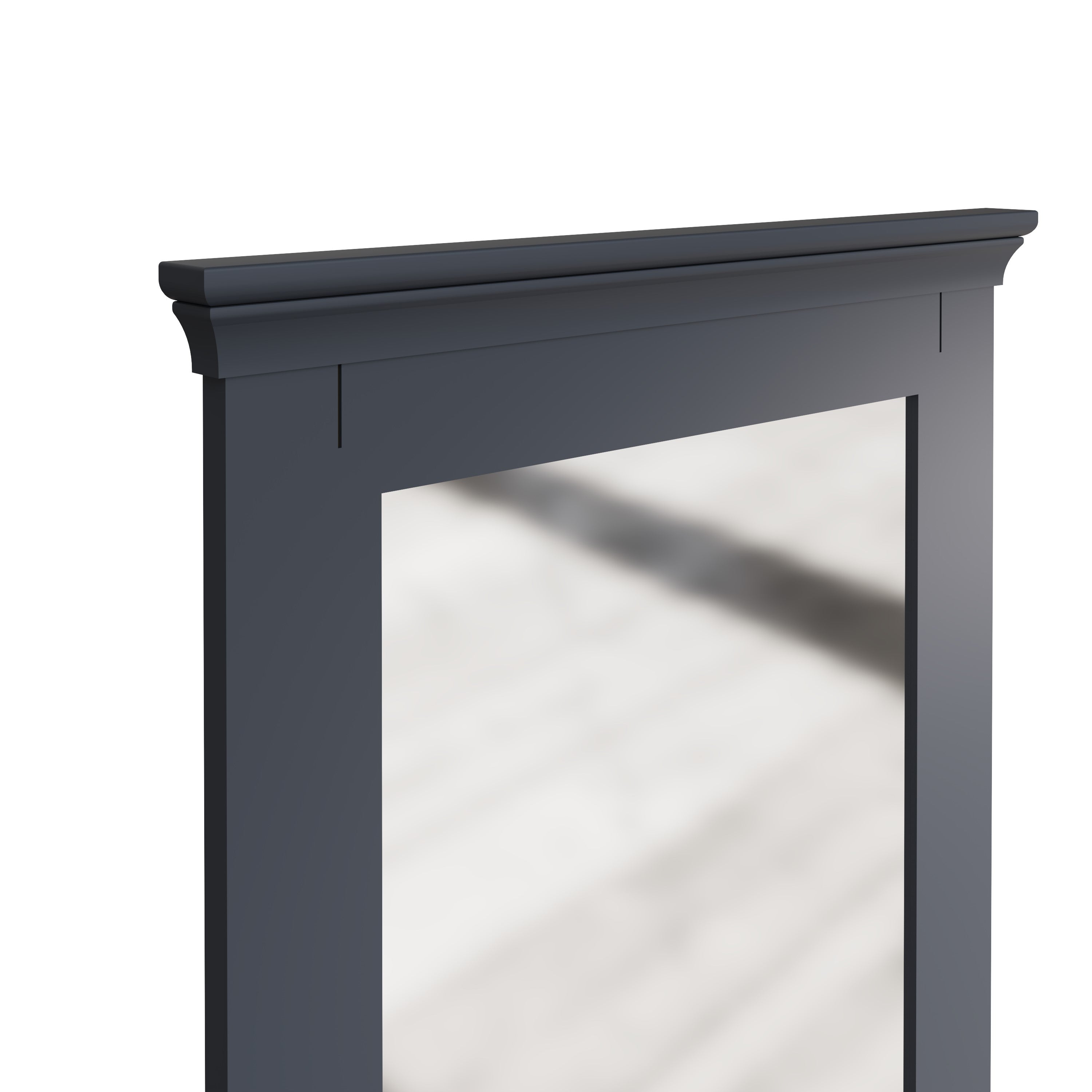Eden Cheval Mirror - Midnight Grey - BedHut