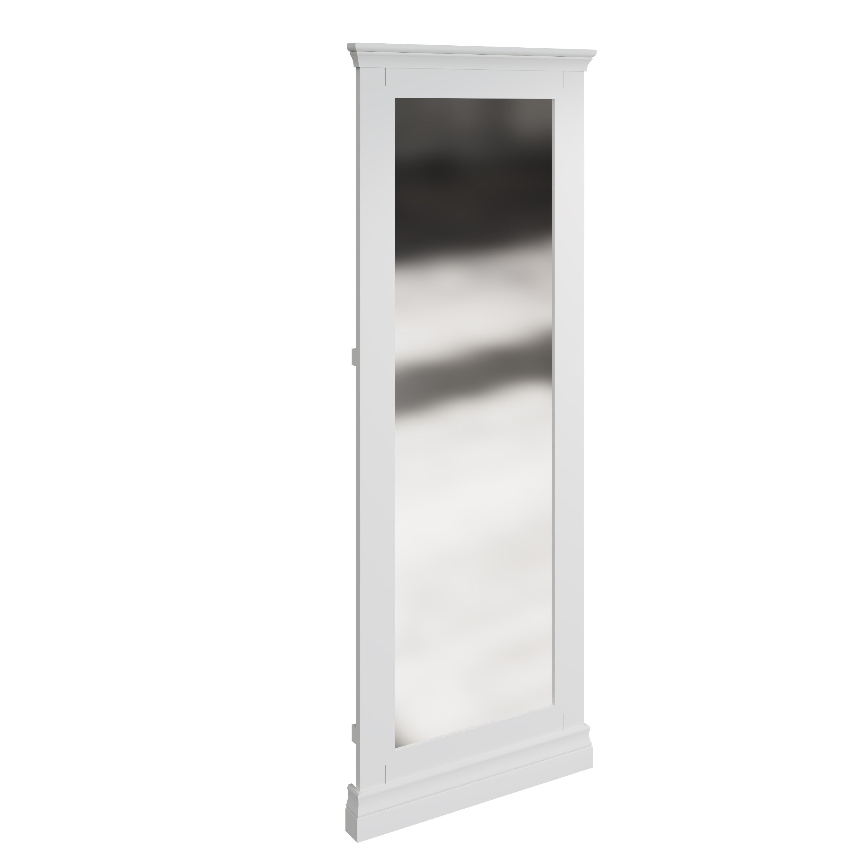 Eden Cheval Mirror - White - BedHut