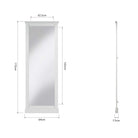 Eden Cheval Mirror - White - BedHut