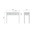 Eden Dressing Table - White - BedHut