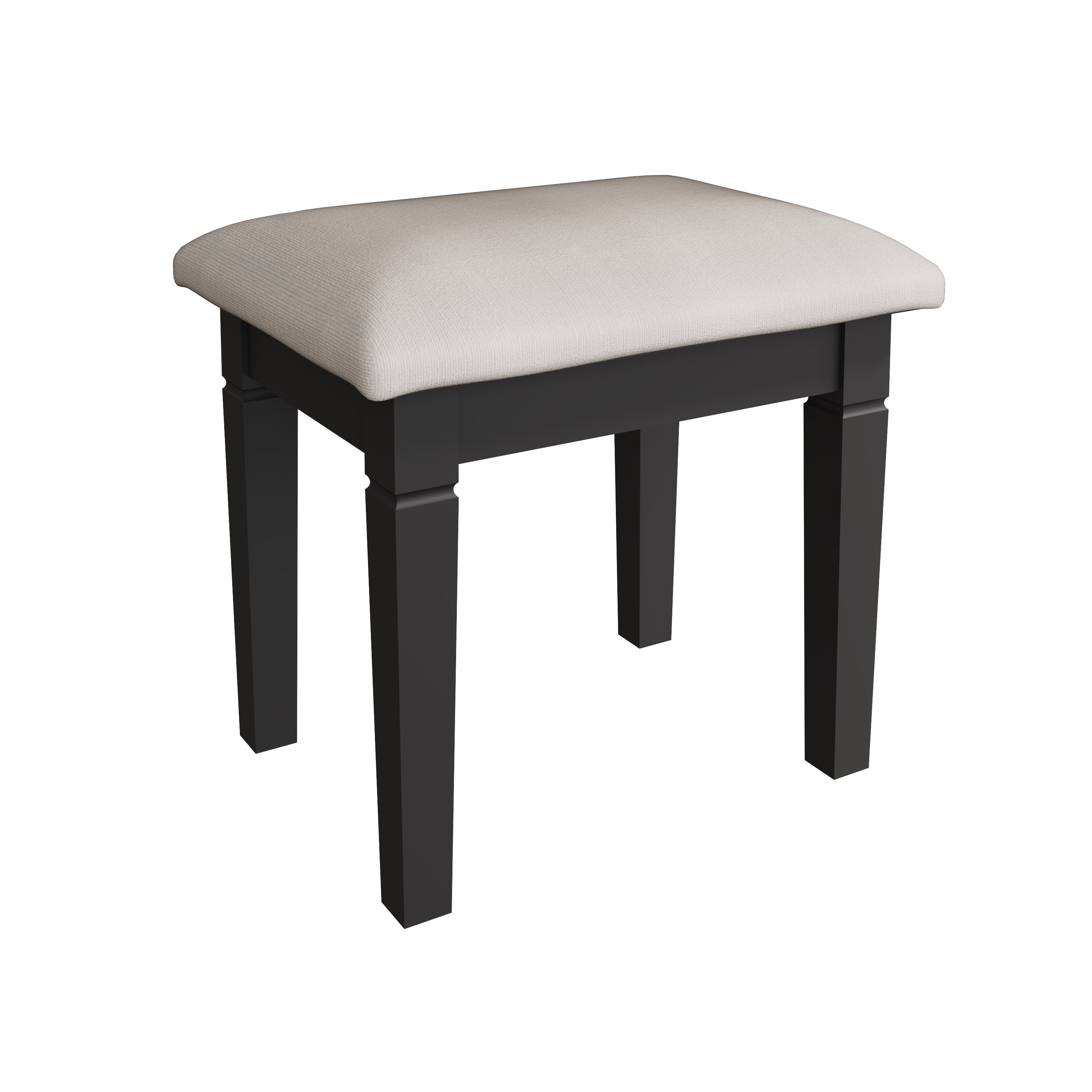 Eden Dressing Stool - Midnight Grey - BedHut
