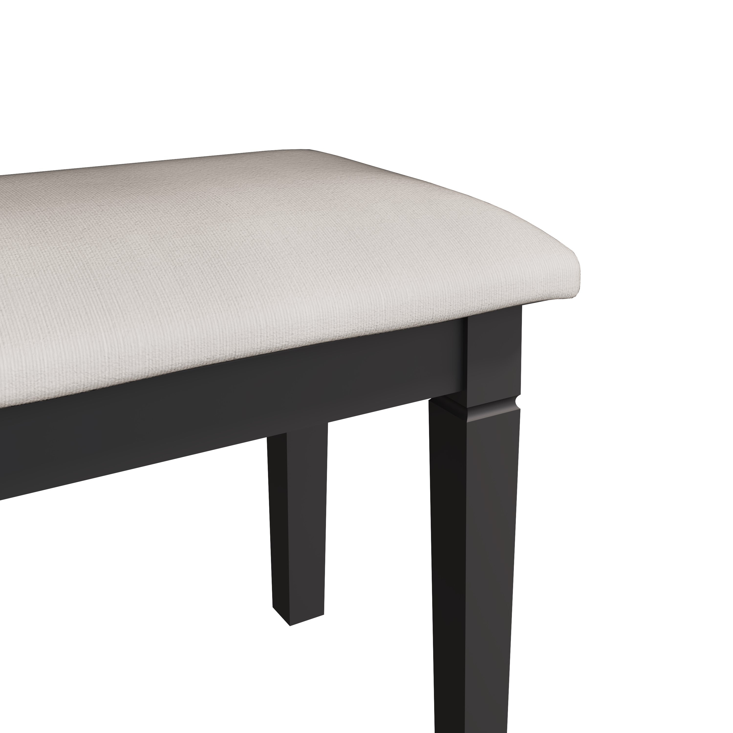 Eden Dressing Stool - Midnight Grey - BedHut