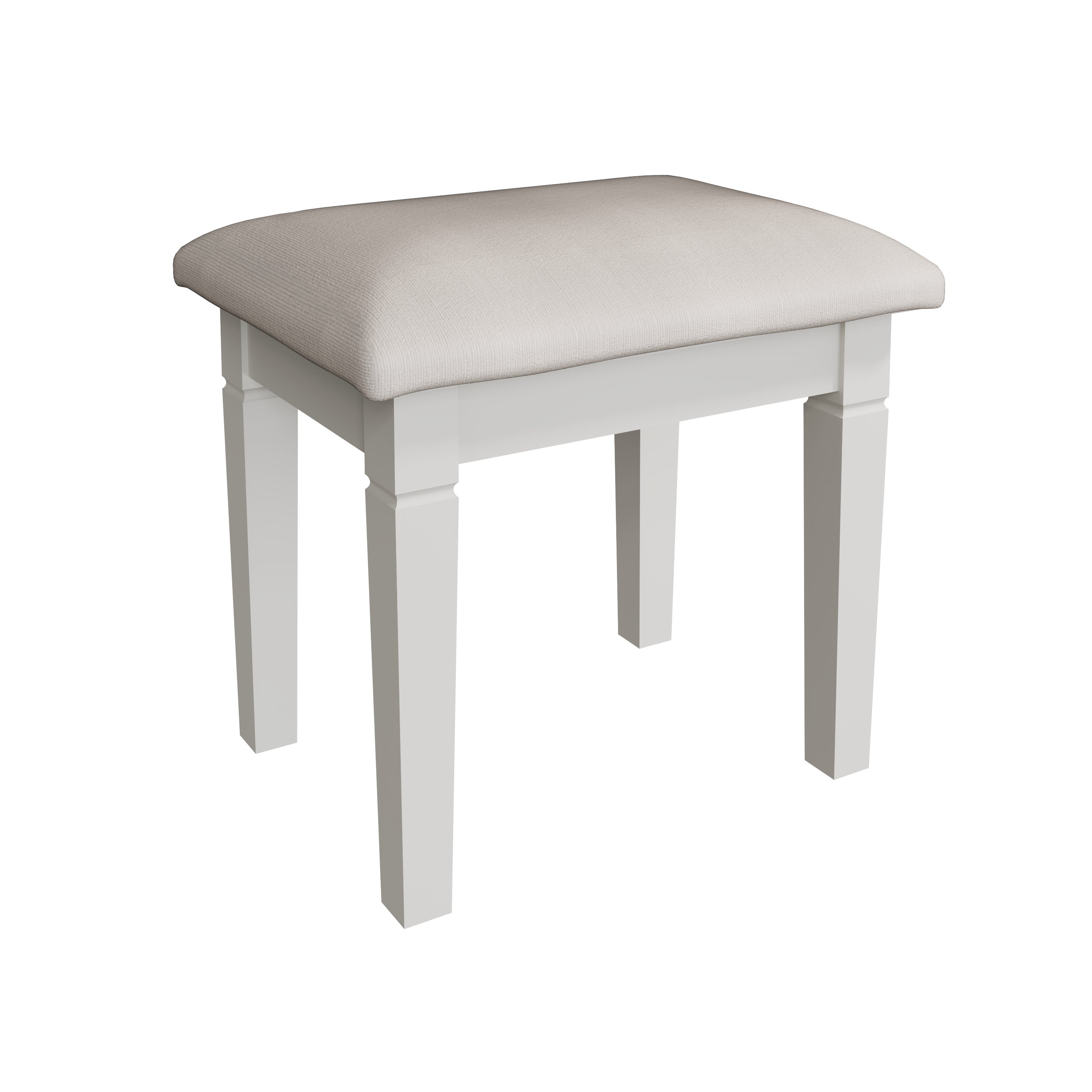 Eden Dressing Stool White – BedHut