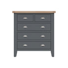Cotswold 2 Over 3 Chest of Drawers - Charcoal - BedHut