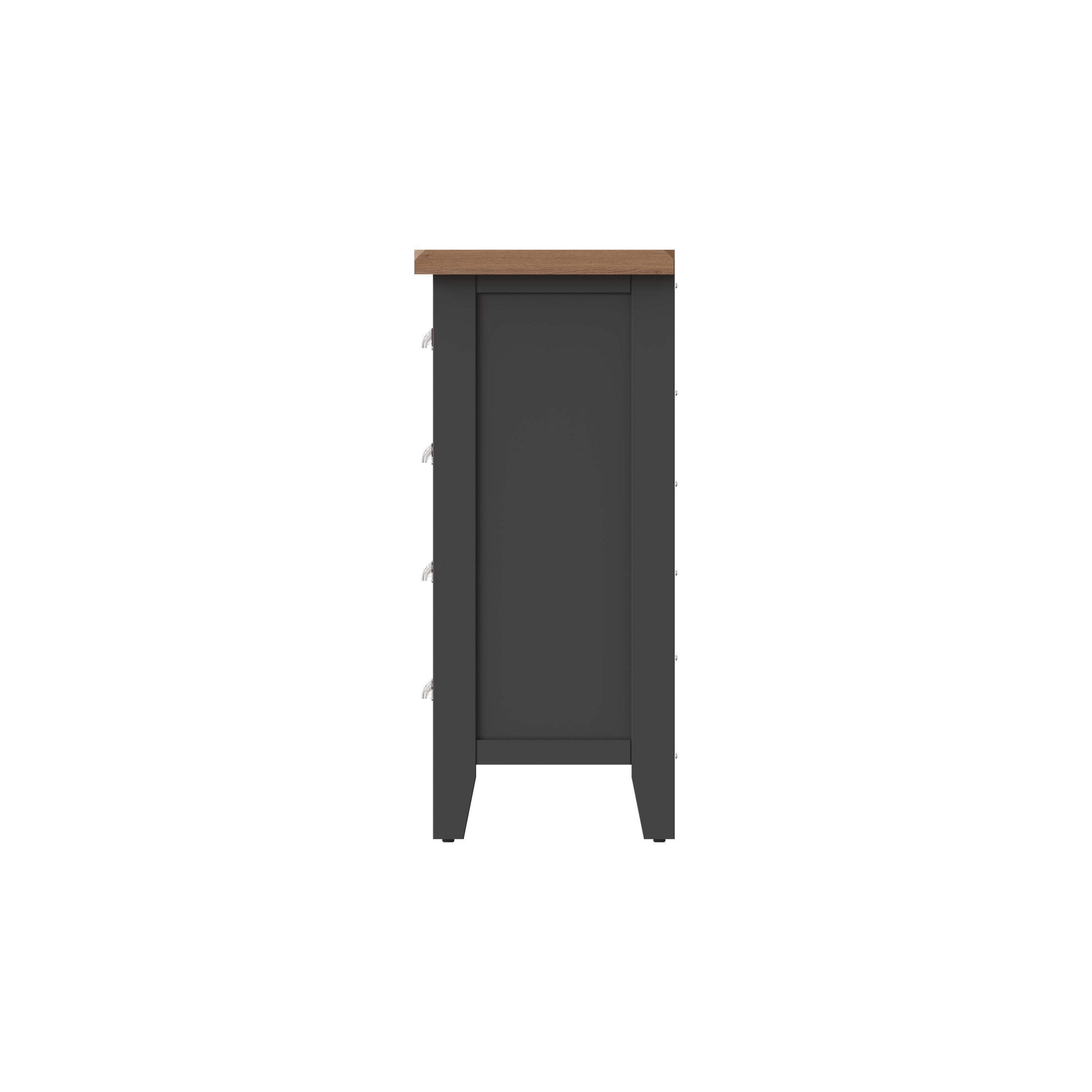 Cotswold 2 Over 3 Chest of Drawers - Charcoal - BedHut
