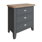Cotswold 3 Drawer Chest - Charcoal - BedHut