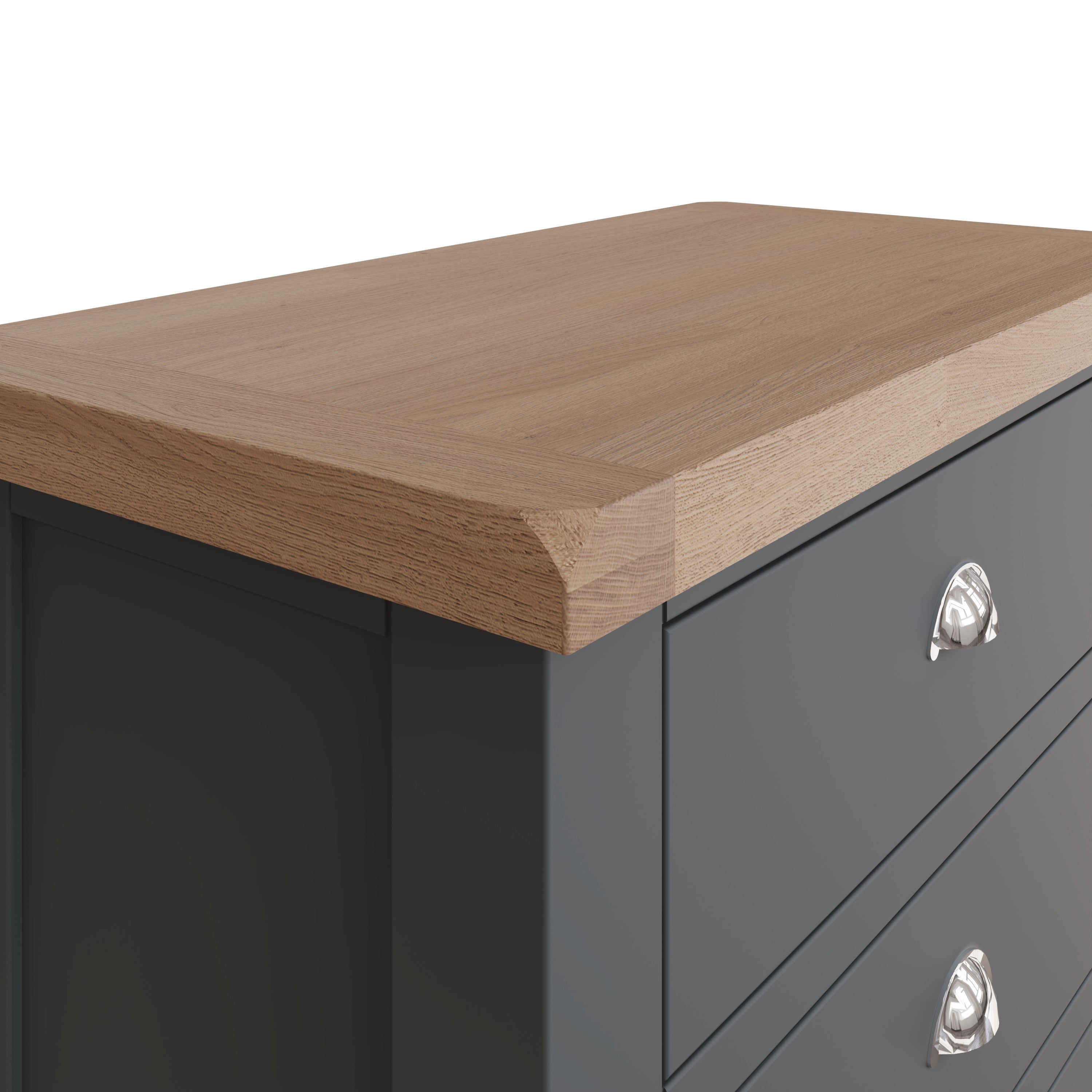 Cotswold 3 Drawer Chest - Charcoal - BedHut