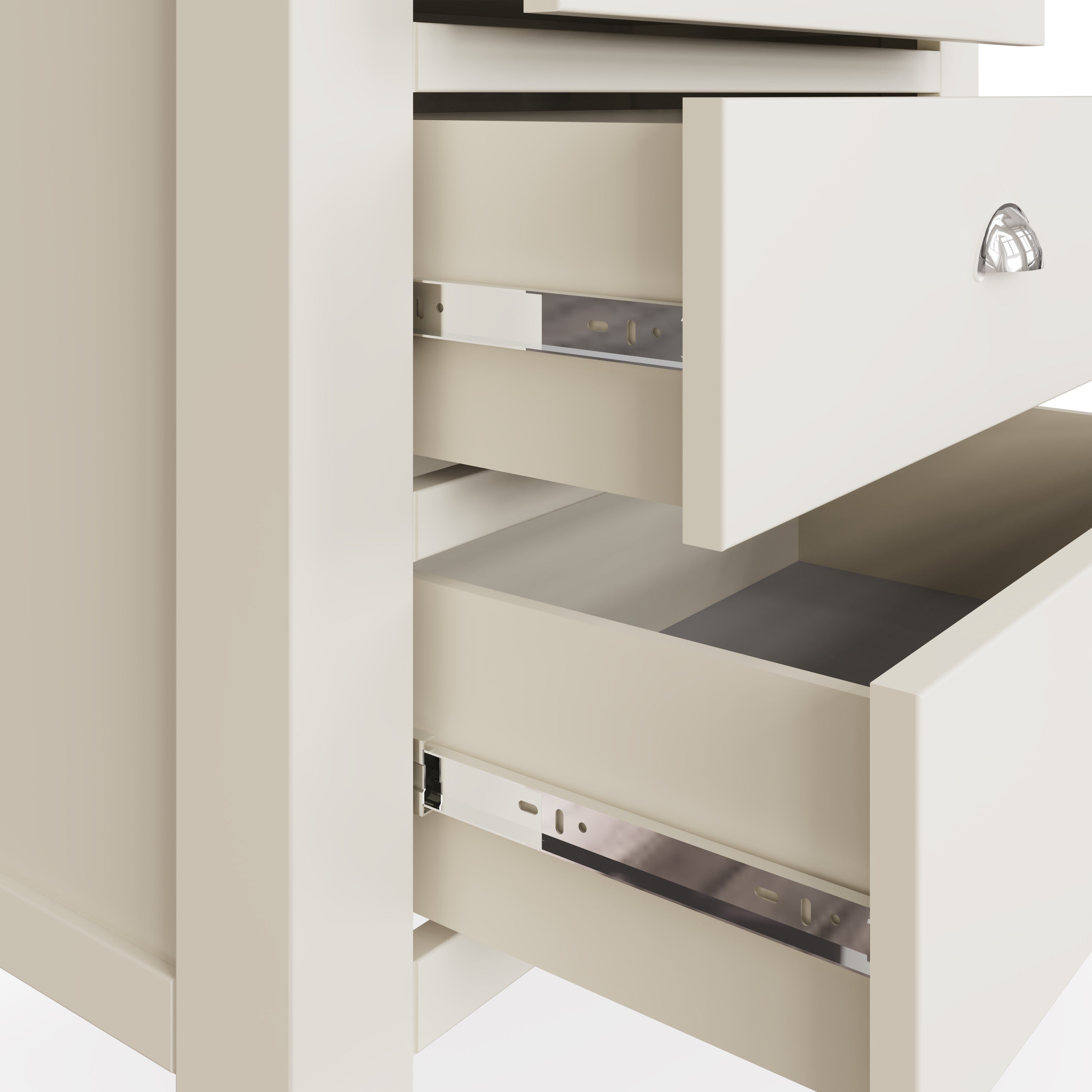 Cotswold 3 Drawer Chest - White - BedHut