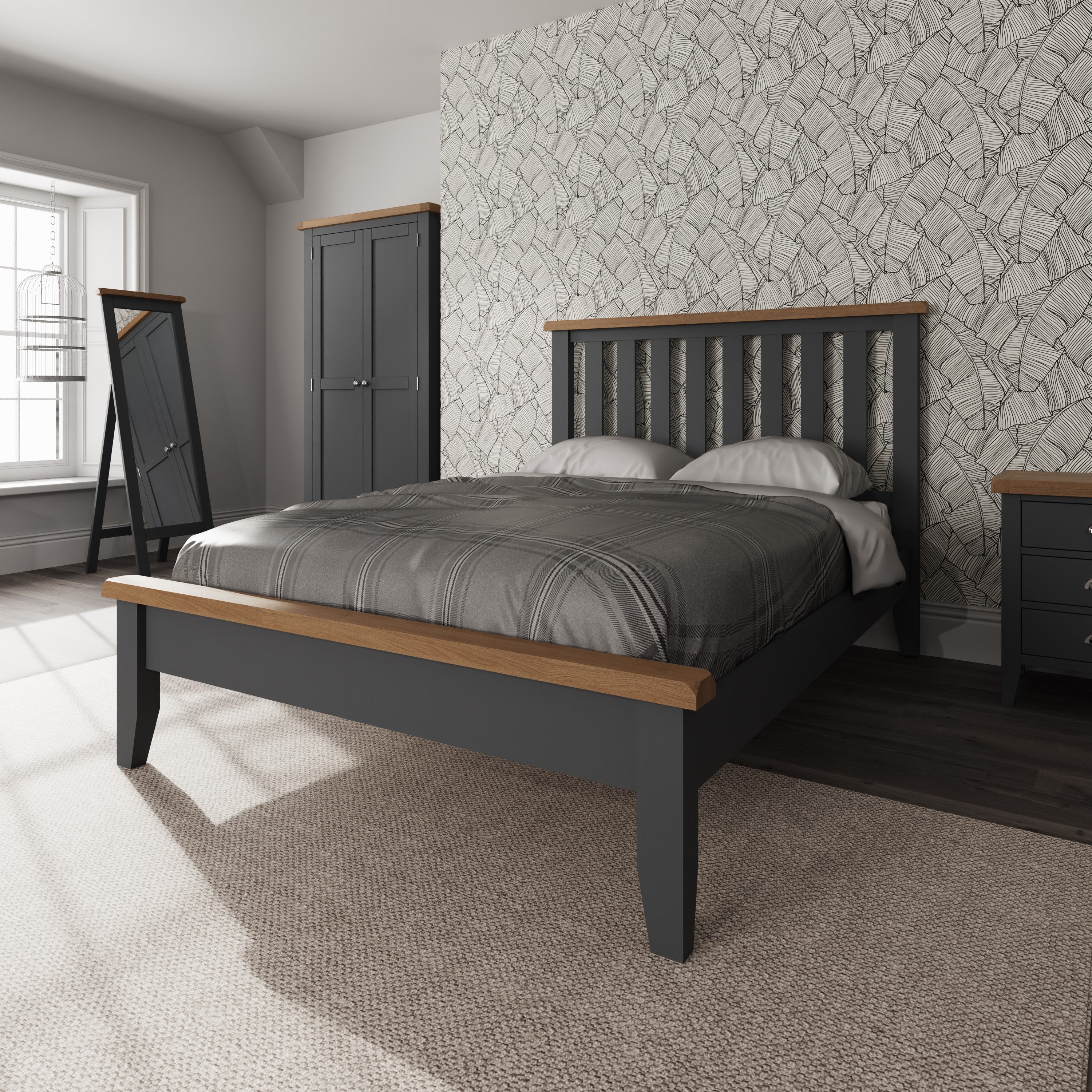 Cotswold Bed - Charcoal - BedHut