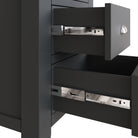 Cotswold 4 Drawer Narrow Chest - Charcoal - BedHut