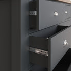 Cotswold 6 Drawer Chest - Charcoal - BedHut