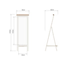 Cotswold Cheval Mirror - White - BedHut