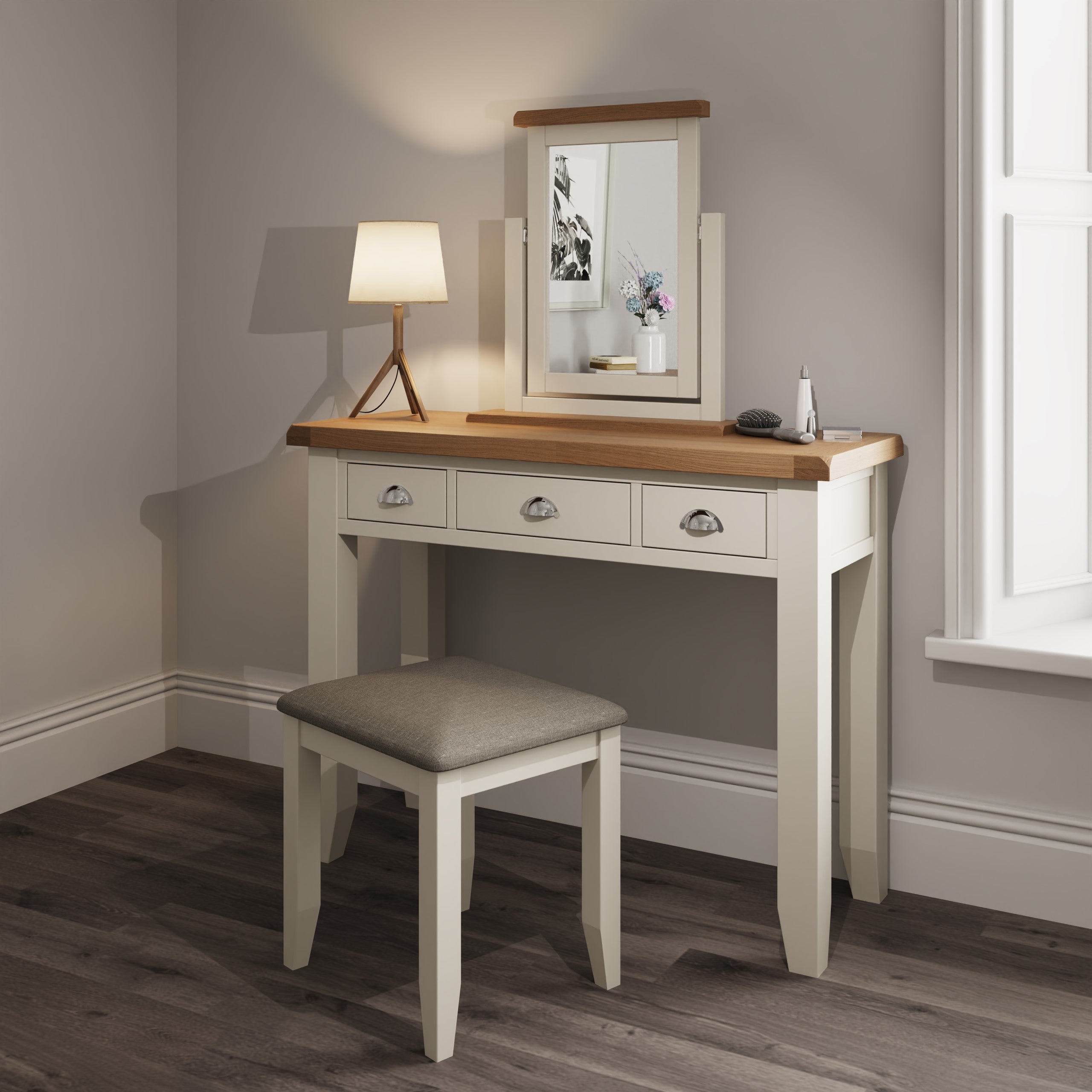 Cotswold Dressing Table - White - BedHut