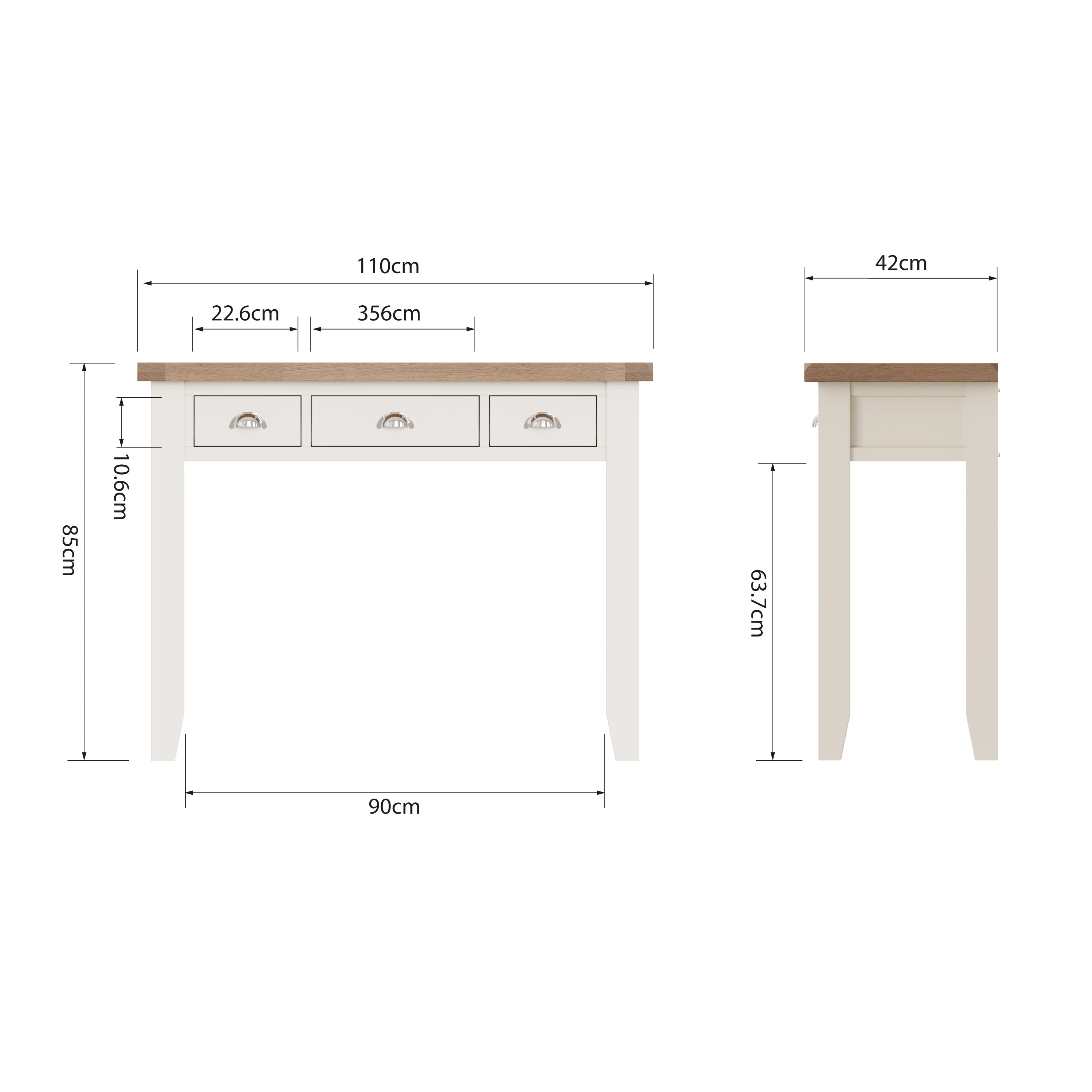 Cotswold Dressing Table - White - BedHut