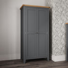 Cotswold Full Hanging wardrobe - Charcoal - BedHut