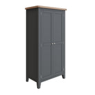 Cotswold Full Hanging wardrobe - Charcoal - BedHut