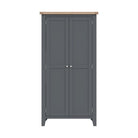 Cotswold Full Hanging wardrobe - Charcoal - BedHut