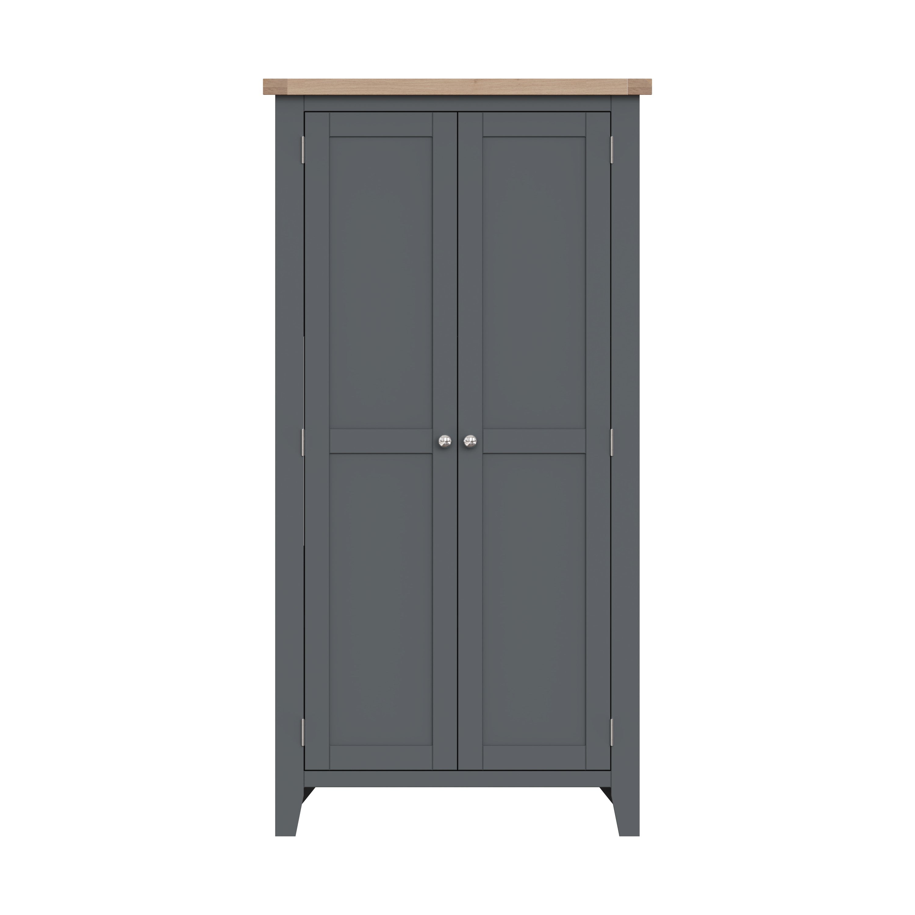 Cotswold Full Hanging wardrobe - Charcoal - BedHut