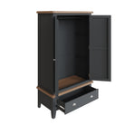 Cotswold 2 Door Wardrobe - Charcoal - BedHut