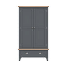 Cotswold 2 Door Wardrobe - Charcoal - BedHut