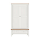 Cotswold 2 Door Wardrobe - White - BedHut