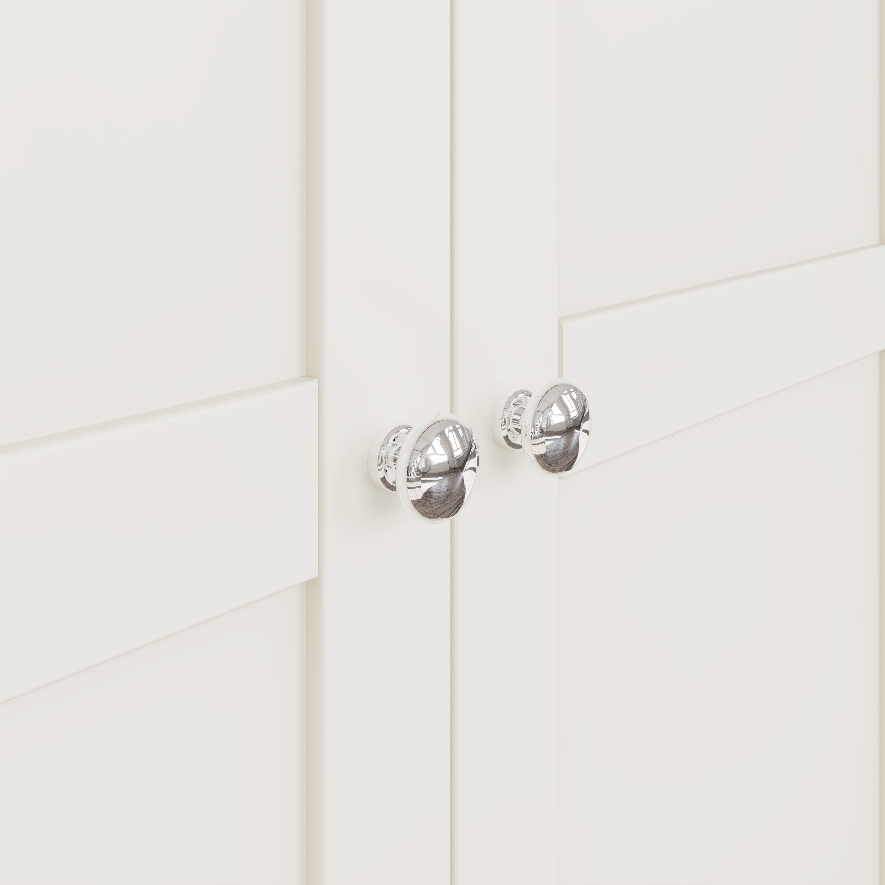 Cotswold 2 Door Wardrobe - White - BedHut