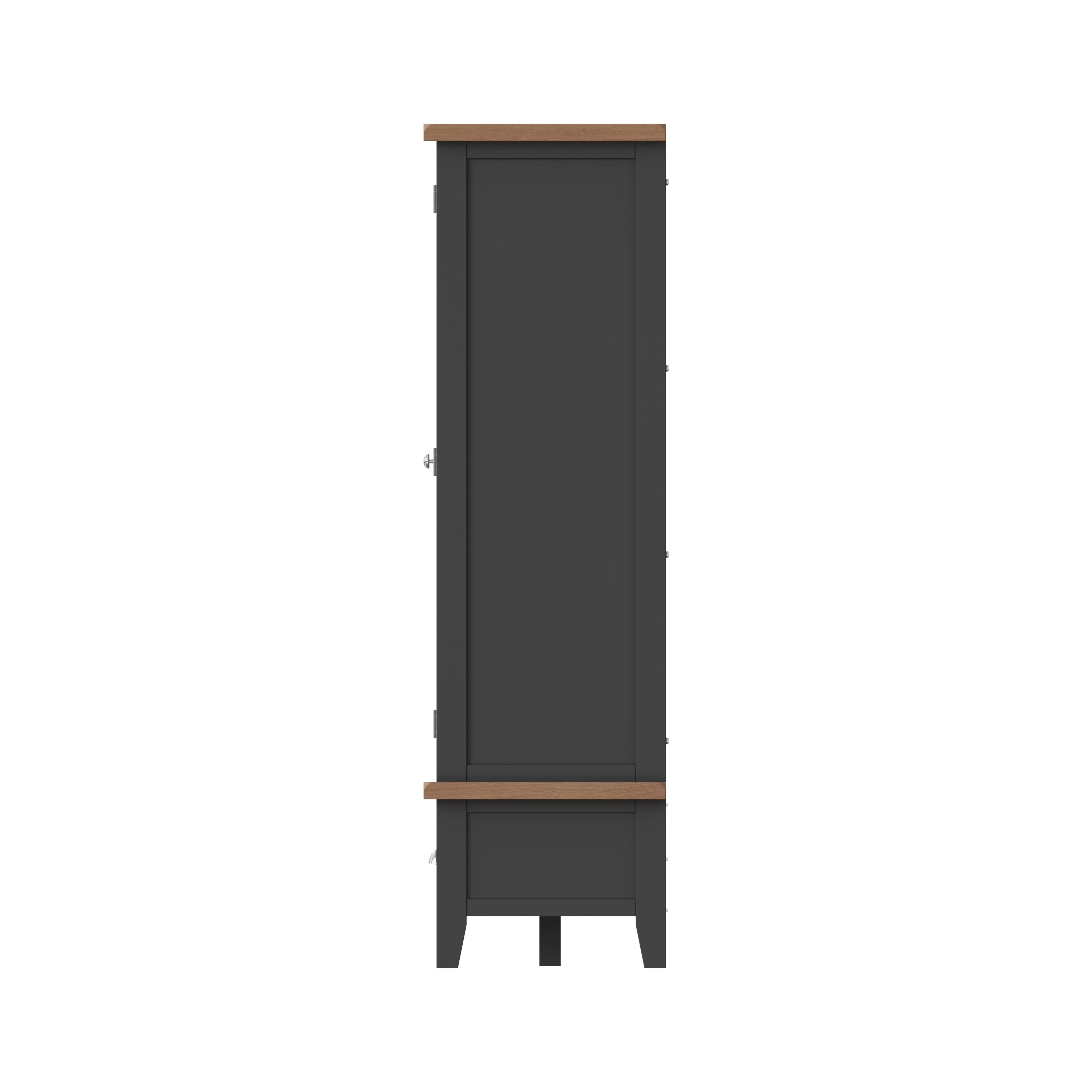 Cotswold 3 Door Wardrobe - Charcoal - BedHut