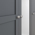 Cotswold 3 Door Wardrobe - Charcoal - BedHut