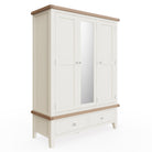 Cotswold 3 Door Wardrobe - White - BedHut