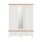Cotswold 3 Door Wardrobe - White - BedHut