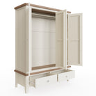 Cotswold 3 Door Wardrobe - White - BedHut