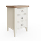 Cotswold 3 Drawer Bedside - White - BedHut