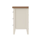 Cotswold 3 Drawer Bedside - White - BedHut