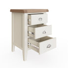 Cotswold 3 Drawer Bedside - White - BedHut