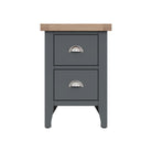 Cotswold 2 Drawer Bedside - Charcoal - BedHut