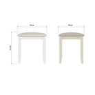 Cotswold Dressing Stool - White - BedHut
